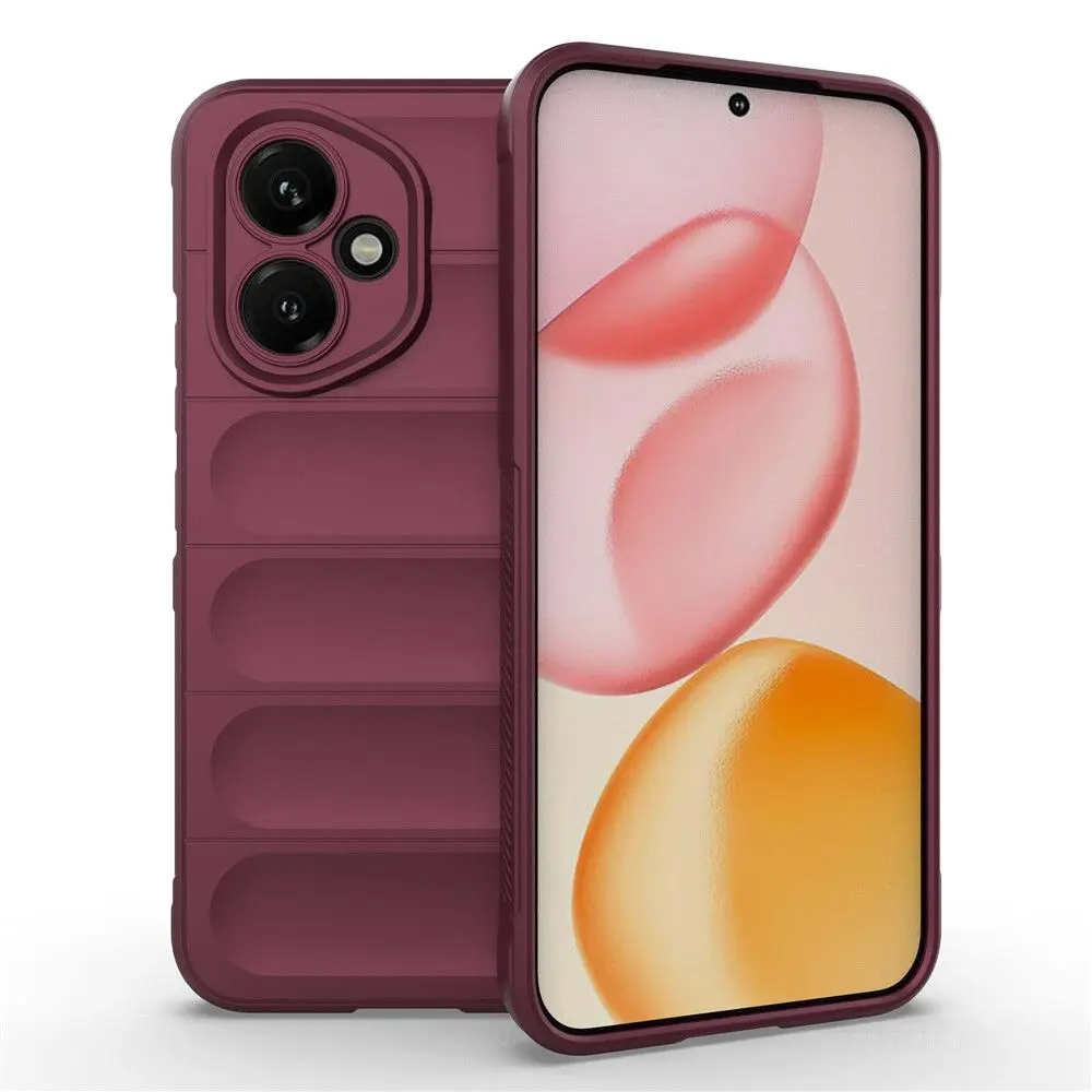 Honor 400 Szilikon telefonvédő (ütésállóság, kameravédő, 3D) BORDÓ