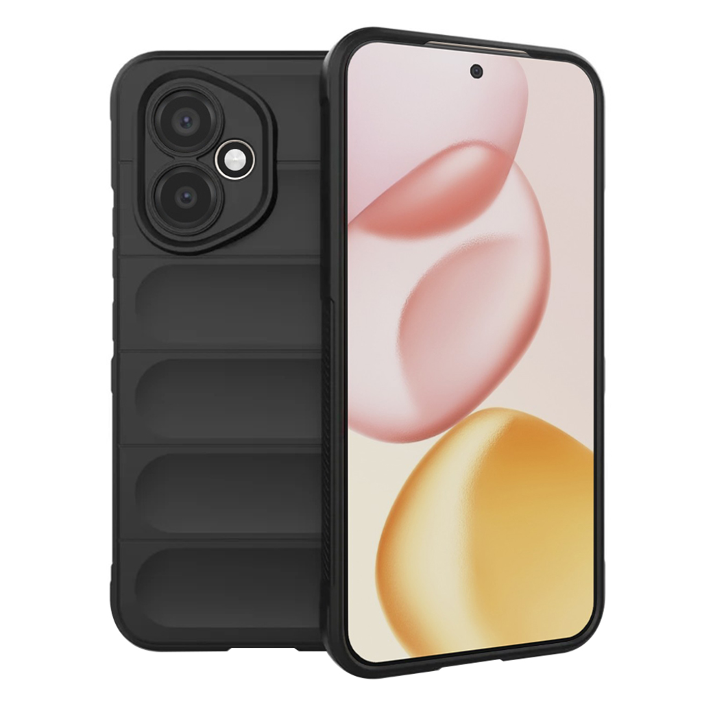Honor 400 Szilikon telefonvédő (ütésállóság, kameravédő, 3D) FEKETE