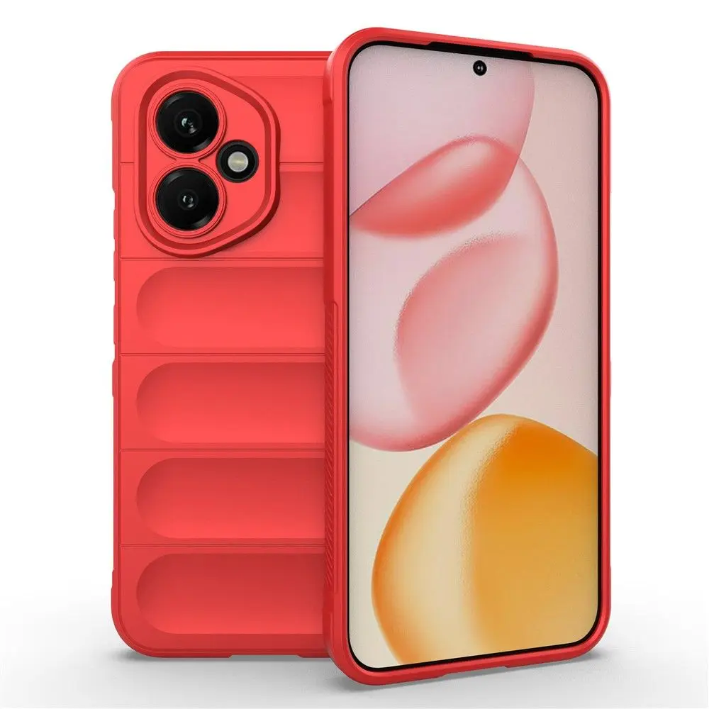 Honor 400 Szilikon telefonvédő (ütésállóság, kameravédő, 3D) PIROS