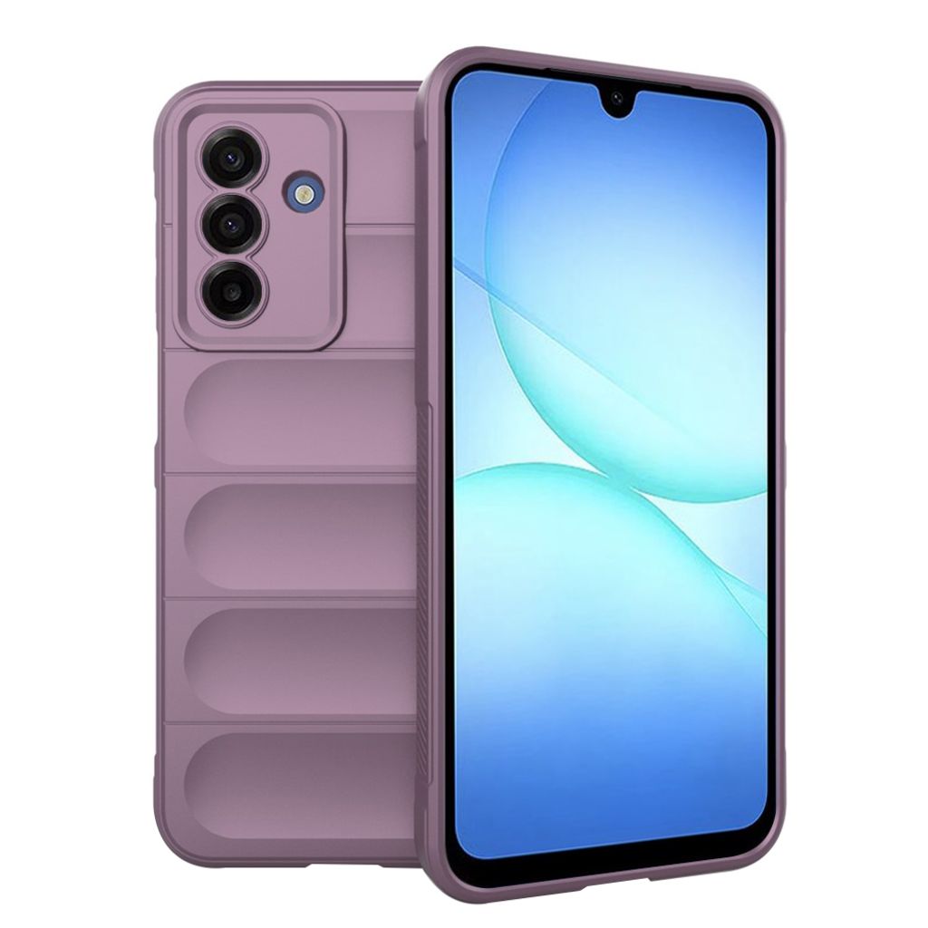 Szilikon telefonvédő (ütésállóság, kameravédő, 3D) LILA - Samsung Galaxy A17 5G