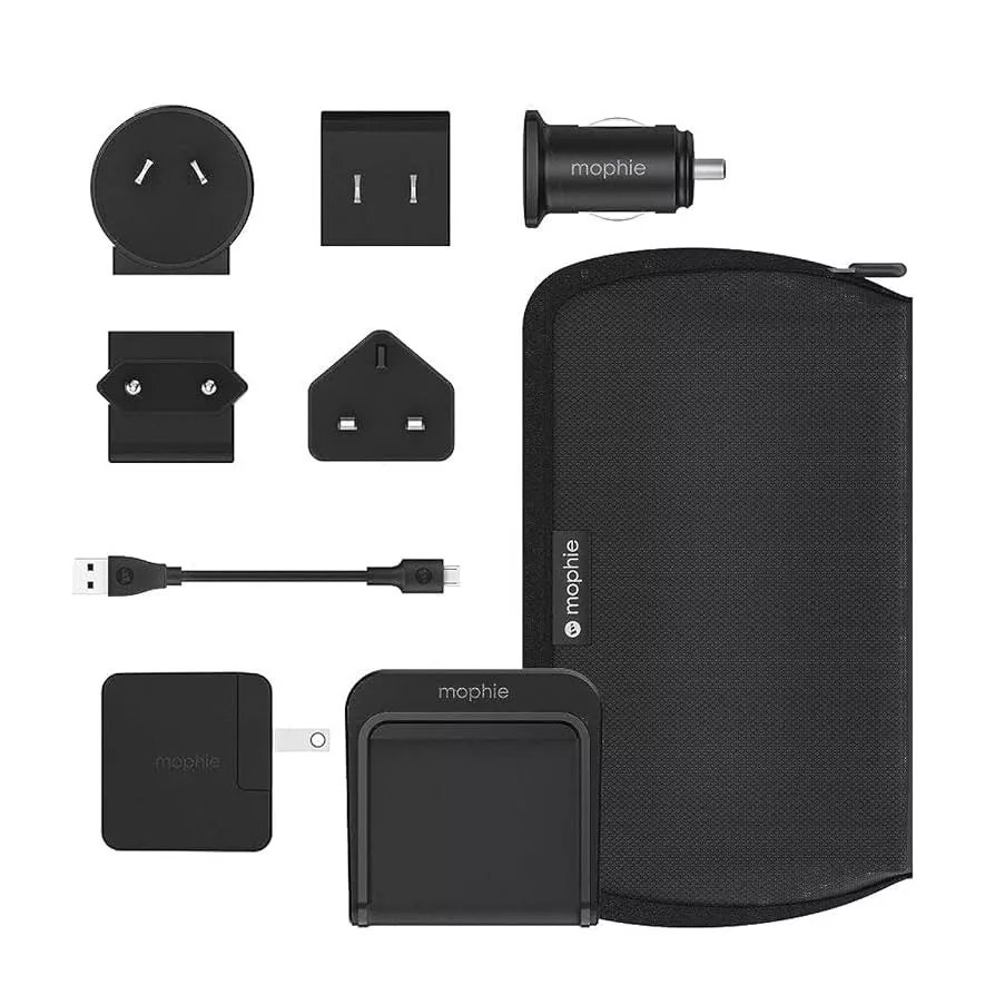 Mophie Charge Steam töltő készlet vezeték nélküli töltővel 5 féle dugvillával