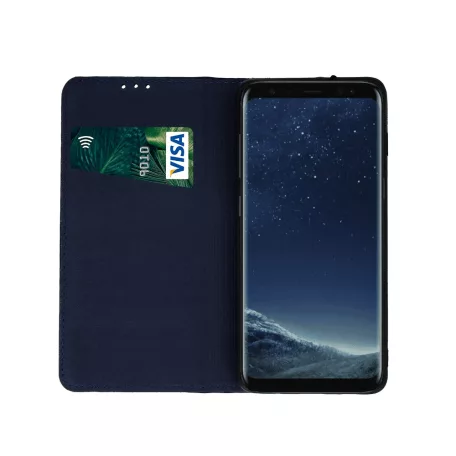 Genuine Leather Apple iPhone 13 Pro Max (6.7) oldalra nyíló mágneses bőrhatású könyv tok szilikon be