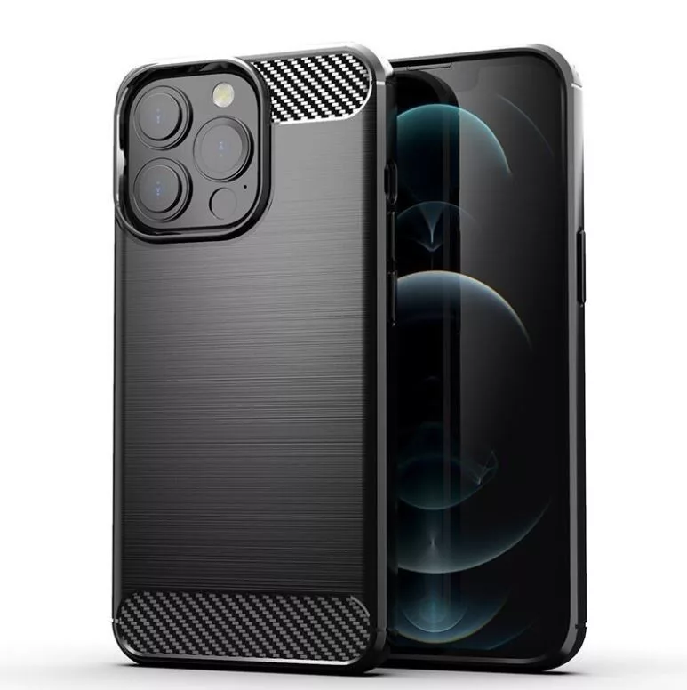 Carbon Xiaomi Redmi A1 vékony szilikon tok fekete