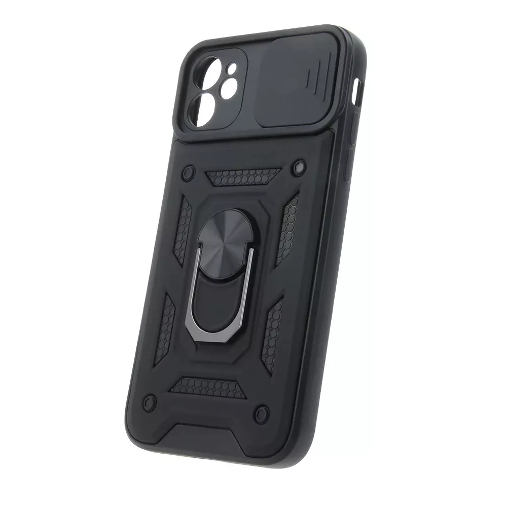 Defender Slide Samsung A556 Galaxy A55 5G por- és ütésálló tok fekete