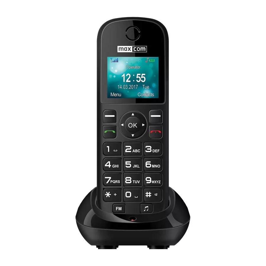 Maxcom MM35D SE mobiltelefon asztali töltővel, kártyafüggetlen, Type-C csatlakozóval