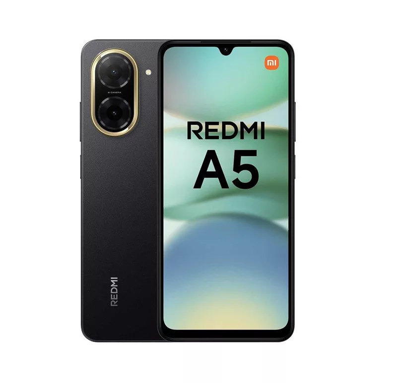 Xiaomi Redmi A5 4/128GB Dual SIM kártyafüggetlen érintős mobiltelefon, fekete, 6,88 hüvelykes