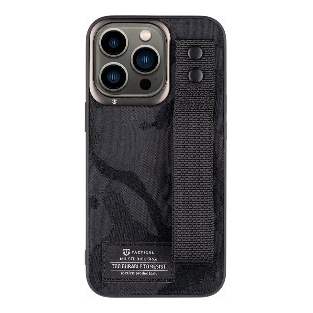 TACTICAL CAMO TROOP APPLE IPHONE 13 PRO TOK, FEKETE