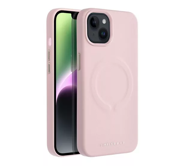 Magsafe műbőr tok iPhone 13 Pro, homok rózsaszín
