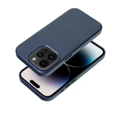 Magsafe műbőr tok iPhone 14 Pro Max, indigó kék