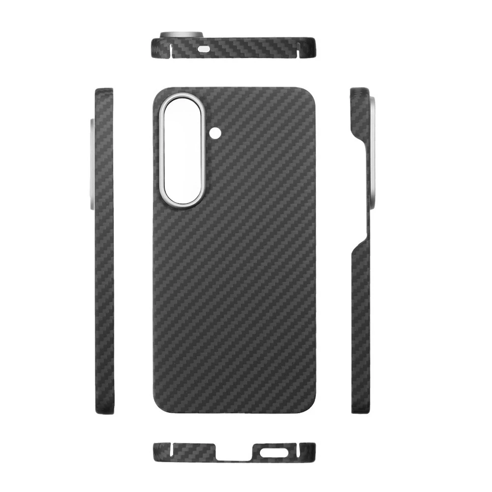 Aramid karbon tok, Samsung S25,  Fekete
