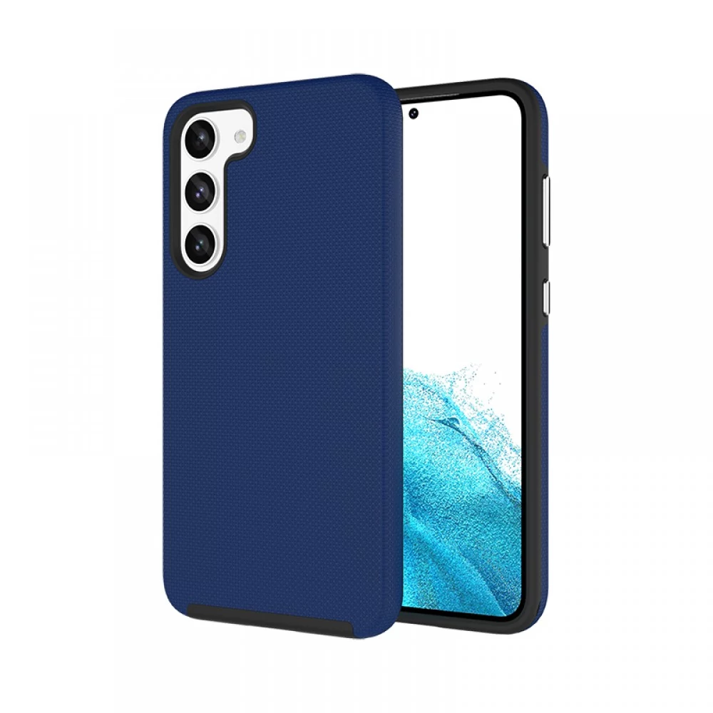 Samsung S23 TPU+PC ütésálló tok,Kék
