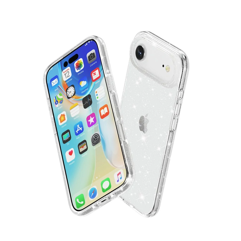 Iphone Air csillámos szilikon telefontok, Átlátszó