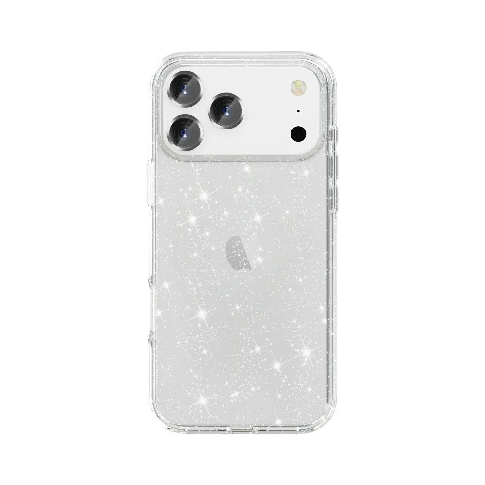 Iphone 17 Pro csillámos szilikon telefontok, Átlátszó