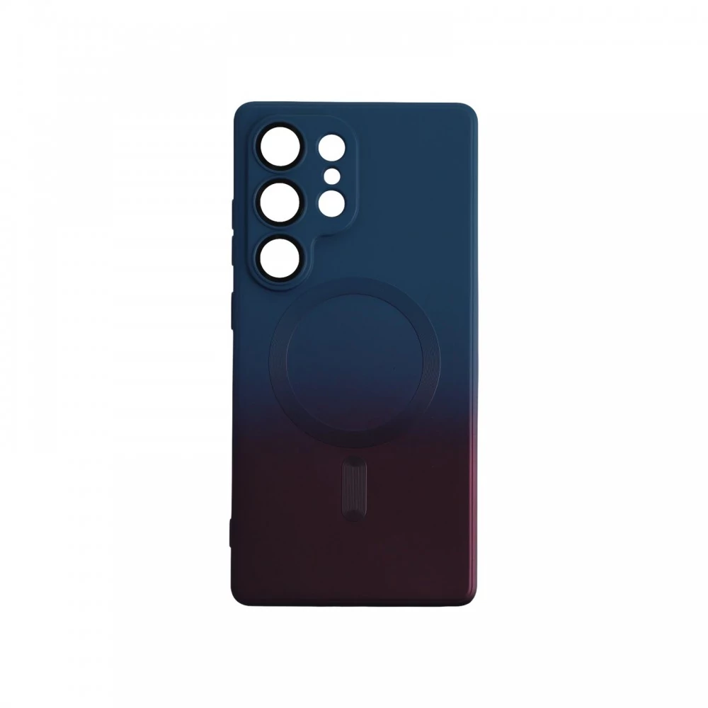 Samsung S25 Ultra mágneses design tok, Sötétkék