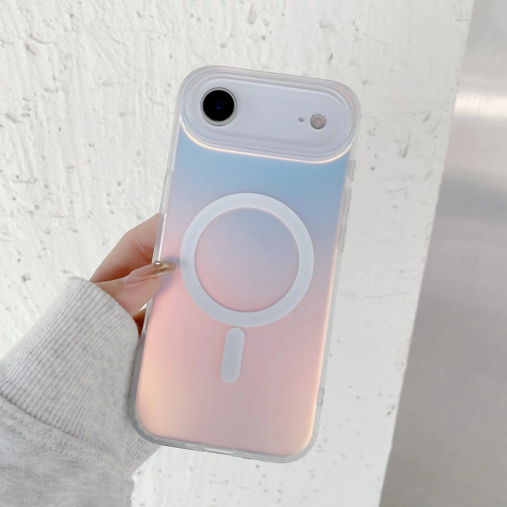 iPhone Air mágneses lézernyomott tok, Átlátszó