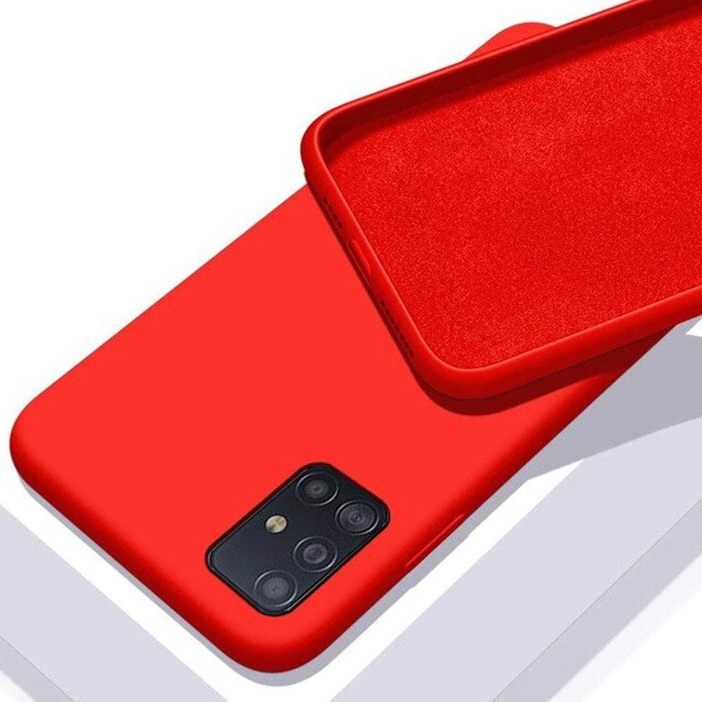 PREMIUM SZILIKON TOK, XIAOMI REDMI 10C,PIROS