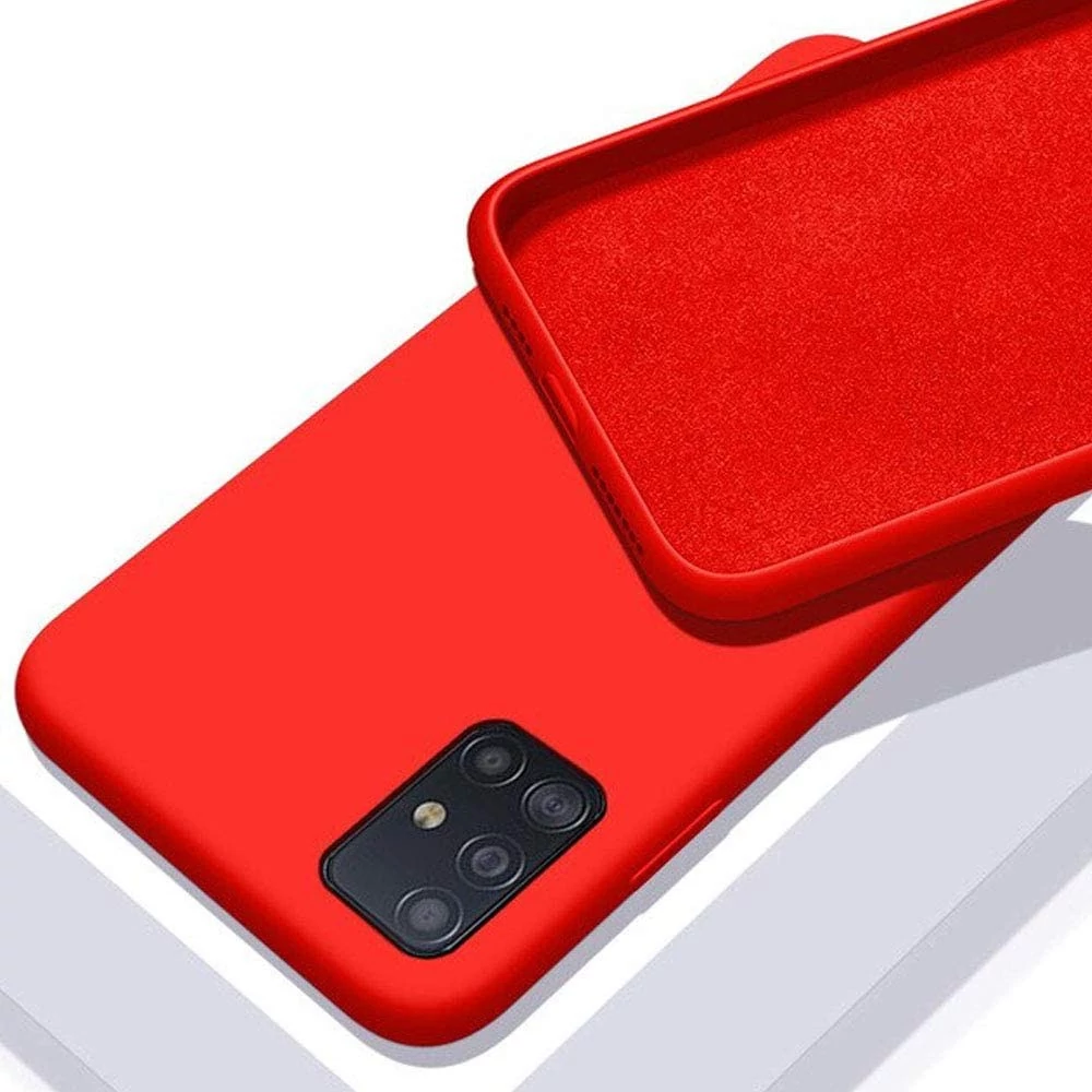PREMIUM SZILIKON TOK, SAMSUNG A12, PIROS