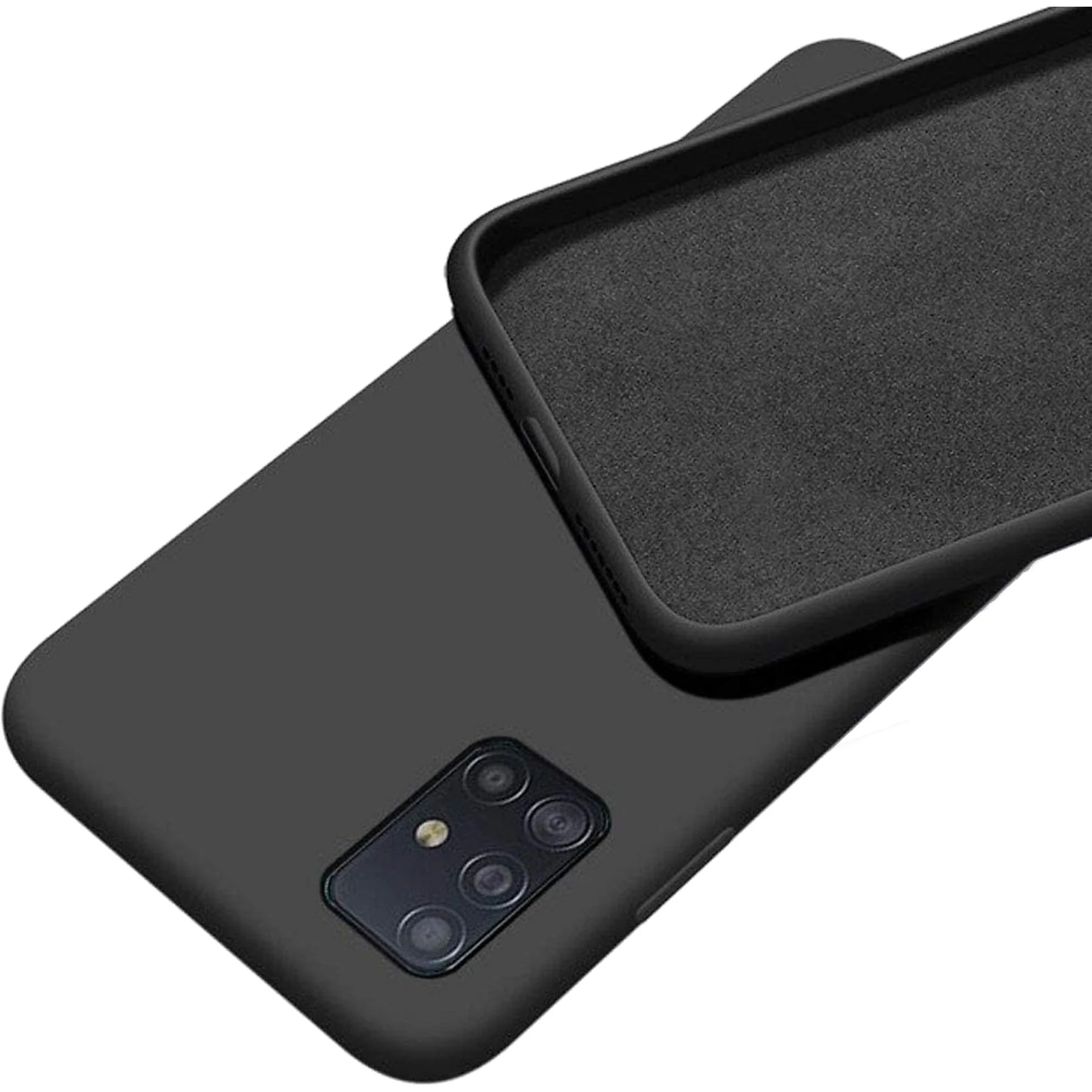 PREMIUM SZILIKON TOK, SAMSUNG A22 5G, FEKETE