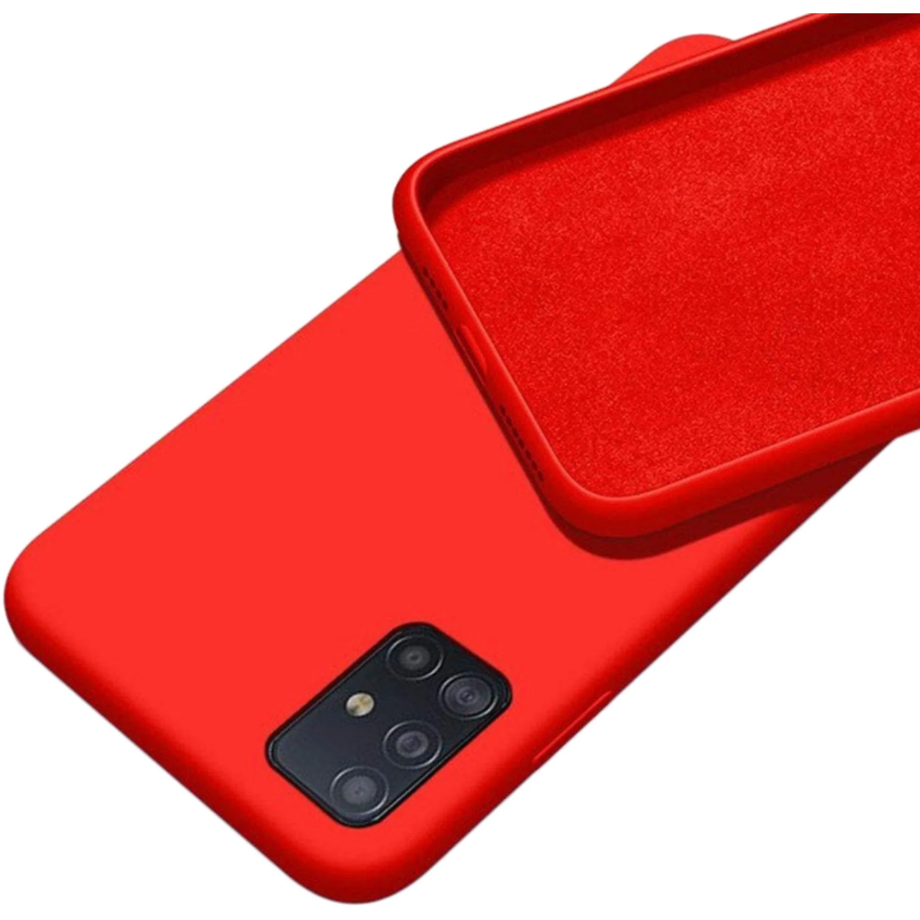 PREMIUM SZILIKON TOK, SAMSUNG A22 5G, PIROS