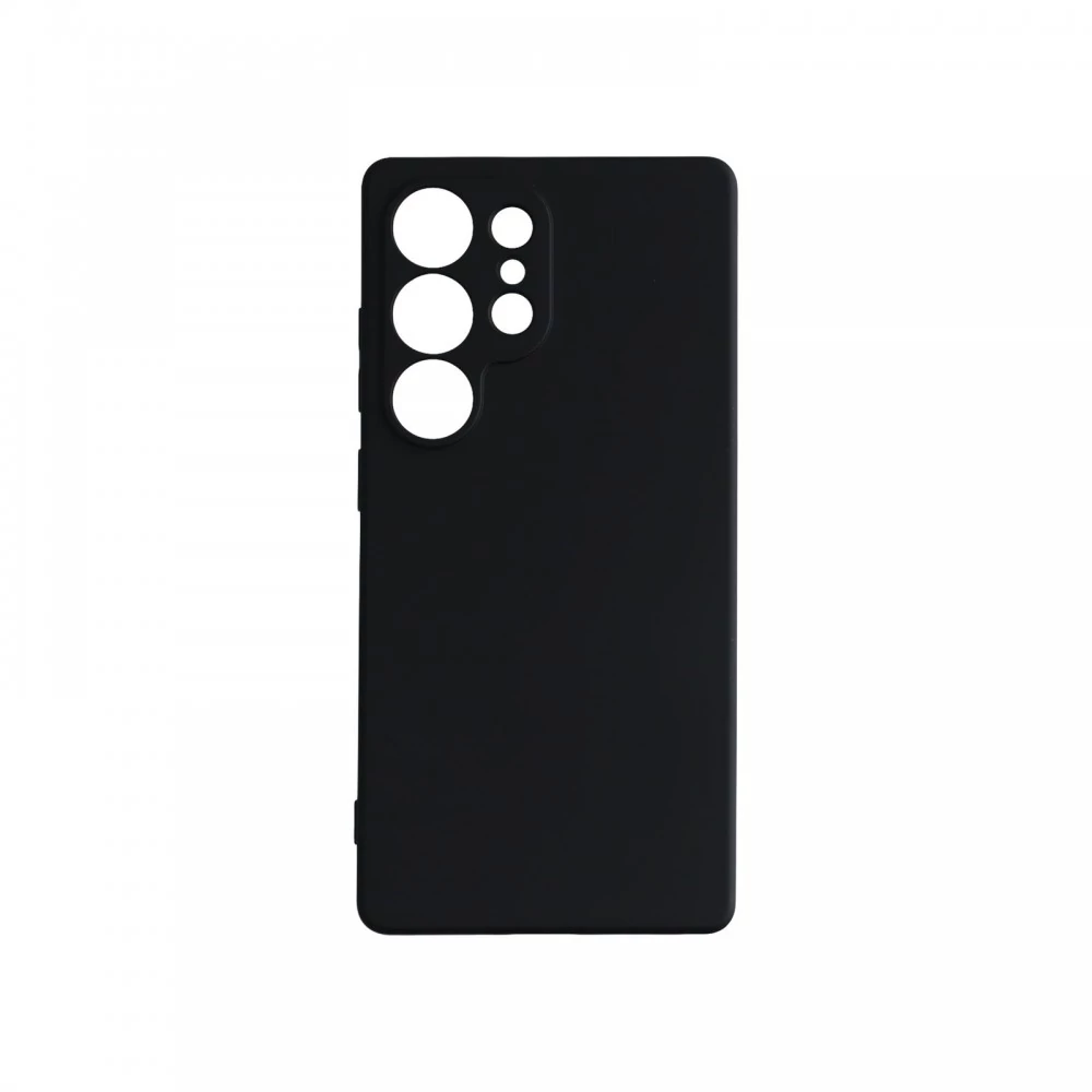 Premium szilikon tok, Samsung S25 Ultra, Fekete
