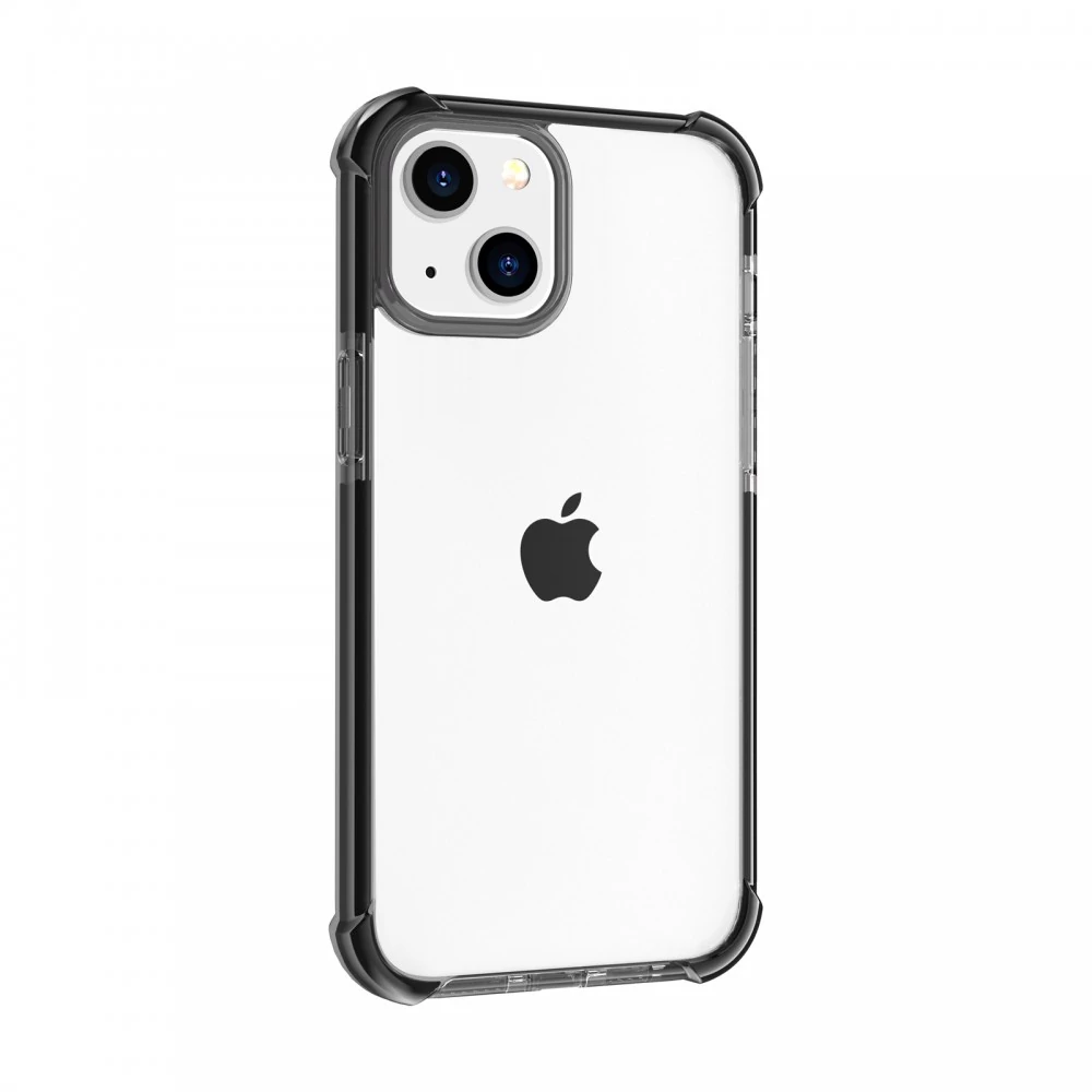 Shock Case iPhone 15 ütésálló szilikon hátlap, Fekete