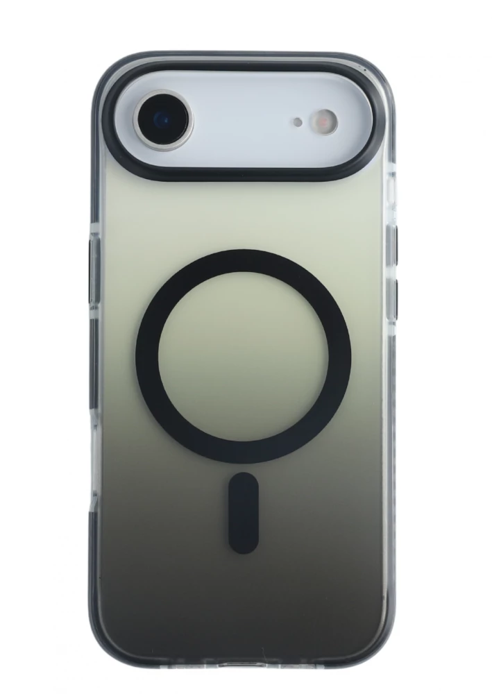 iPhone Air ütésálló szilikon hátlap, Fekete