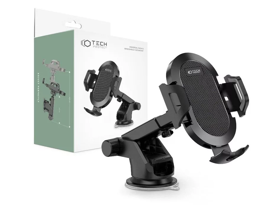 Univerzális műszerfalra/szélvédőre helyezhető PDA/GSM autós tartó - Tech-Protect Universal - fekete