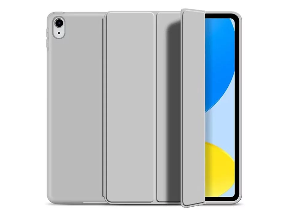 APPLE IPAD 10.9 (2022) TABLET TOK (SMART CASE) ON/OFF FUNKCIÓVAL - GREY (ECO CSOMAGOLÁS)