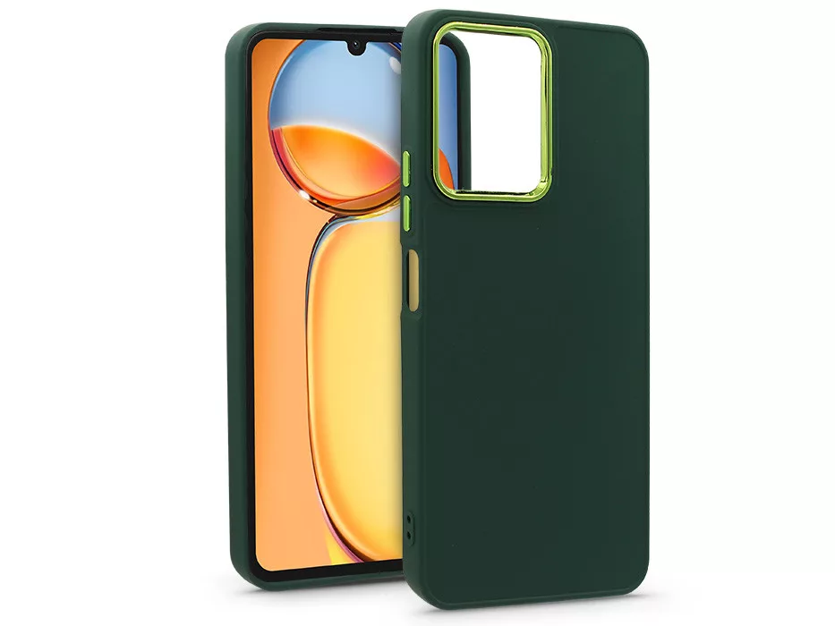 Frame Xiaomi Redmi 13C szilikon hátlap - zöld