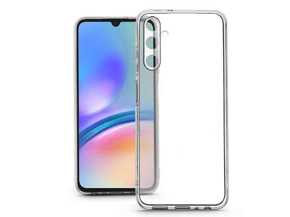 Clear Case Box kameravédős szilikon tok - Samsung SM-A057F Galaxy A05s - átlátszó