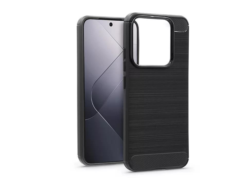 Carbon Xiaomi 14 szilikon hátlap - fekete