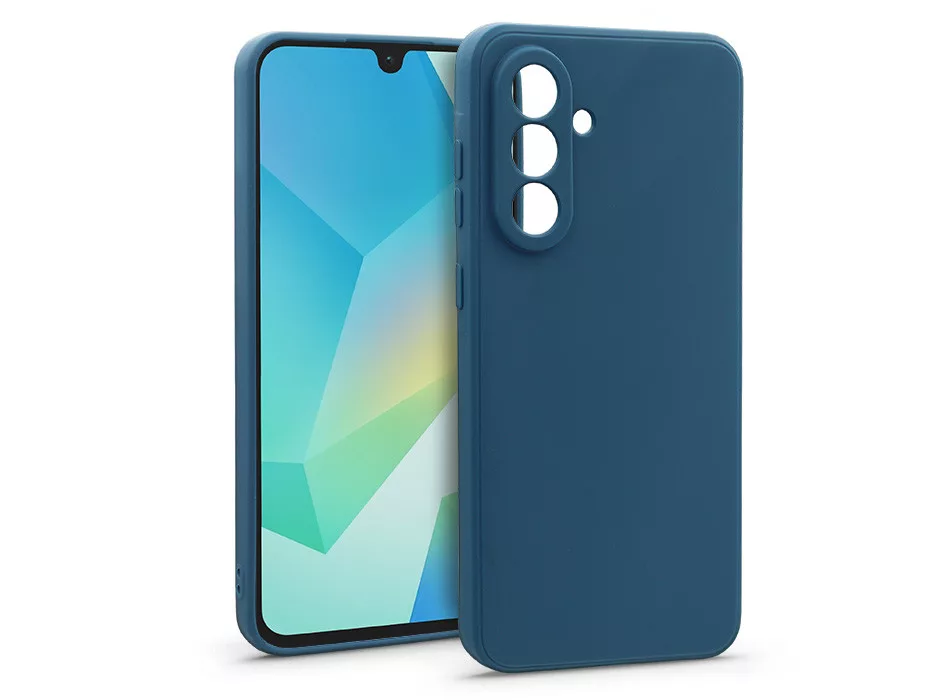 Matt szilikon tok - Samsung SM-A165 Galaxy A16 4G/A16 5G - kék