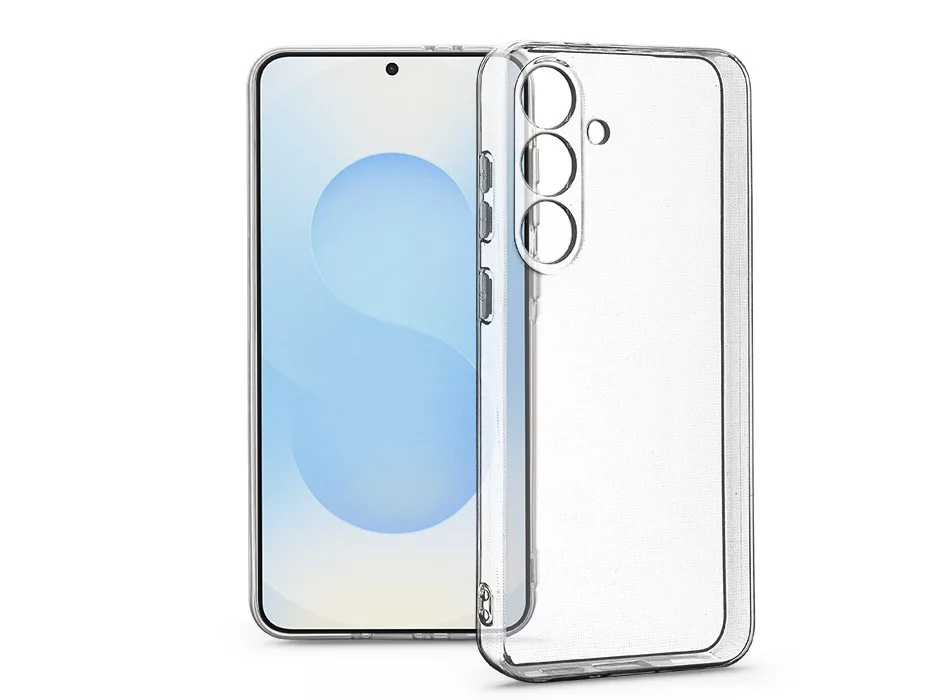 Clear Case kameravédős szilikon tok - Samsung SM-S936 Galaxy S25+ - átlátszó