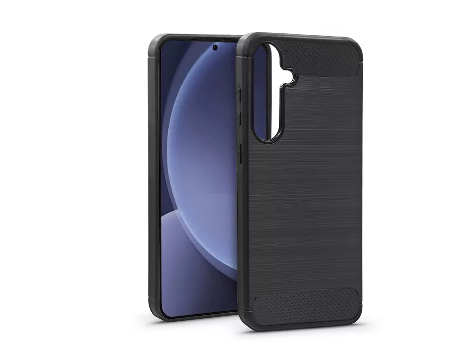 Carbon szilikon - Samsung SM-S936 Galaxy S25+ - fekete