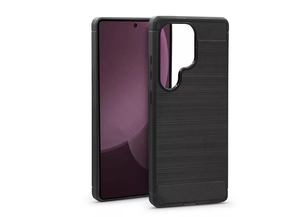 Carbon szilikon - Samsung SM-S938 Galaxy S25 Ultra - fekete