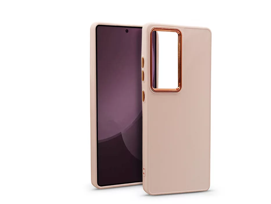 Frame szilikon tok - Samsung SM-S938 Galaxy S25 Ultra - pink