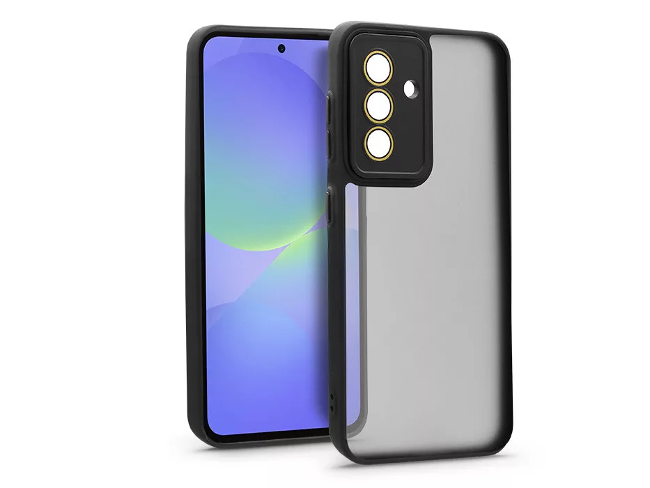 Variete tok kameravédő lencsevédő üveggel - Samsung SM-A366 Galaxy A36 5G - fekete