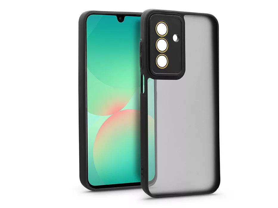Variete tok kameravédő lencsevédő üveggel - Samsung SM-A266 Galaxy A26 5G - fekete