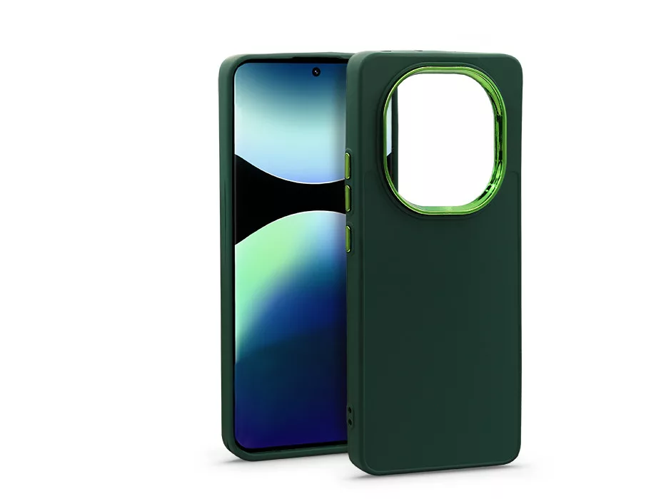 Frame szilikon tok - Xiaomi Redmi Note 14 Pro 5G/Note 14 Pro+ 5G - zöld
