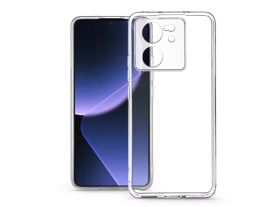 Clear Case XIAOMI 13T SZILIKON HÁTLAP KAMERAVÉDŐVEL - ÁTLÁTSZÓ