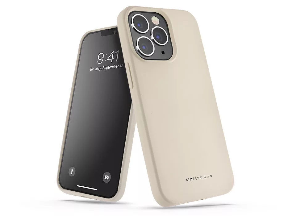 Apple iPhone 13/14 szilikon hátlap - Roar Space - aqua white