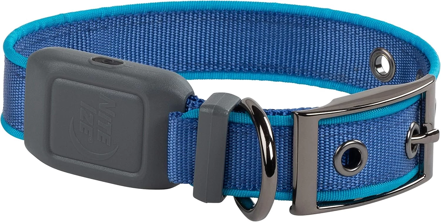Nite Ize Nitedog® tölthető -nyakörv - S - Kék/Kék LED (30,5cm-40,6cm) 7,5 óra működés