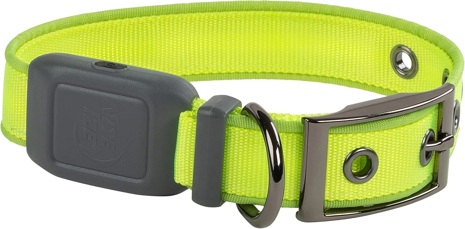 Nite Ize Nitedog® tölthető -nyakörv - S - Lime/Green LED  (30,5cm-40,6cm) 7,5 óra működés
