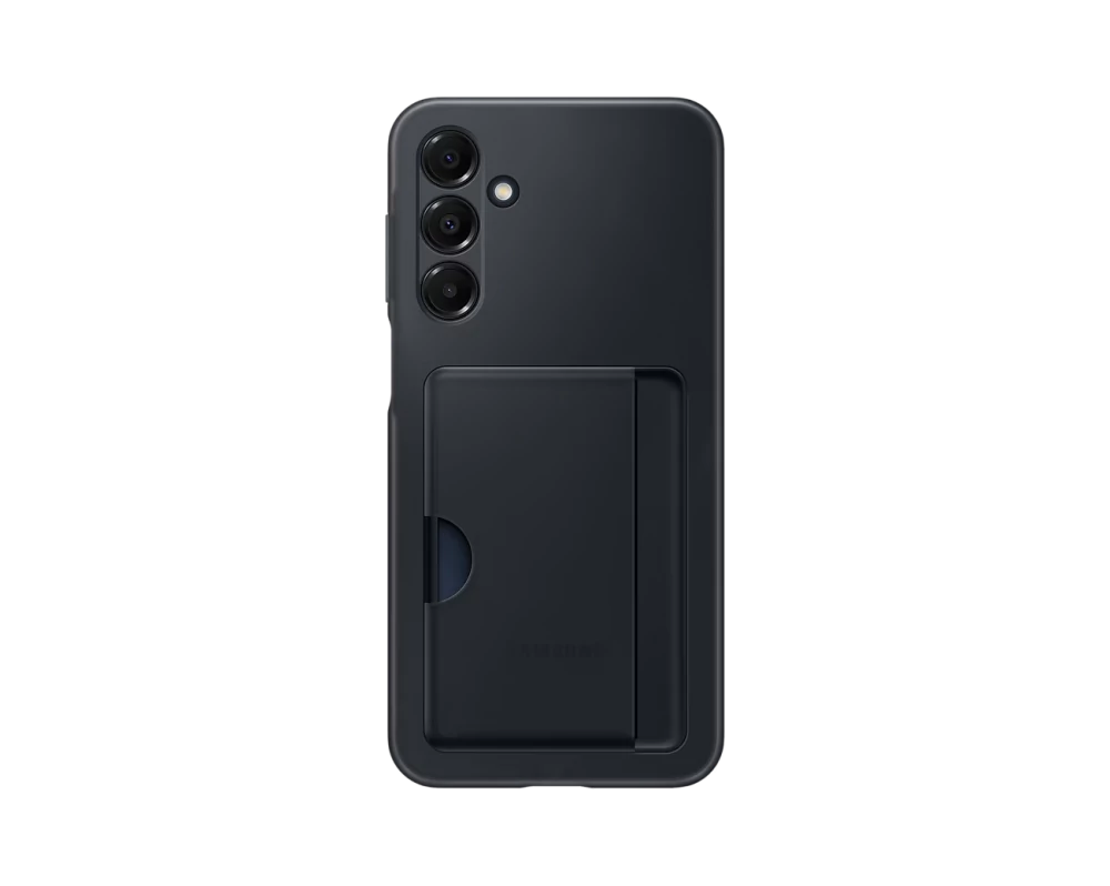 Samsung A16 kártyatartós hátlap, Fekete