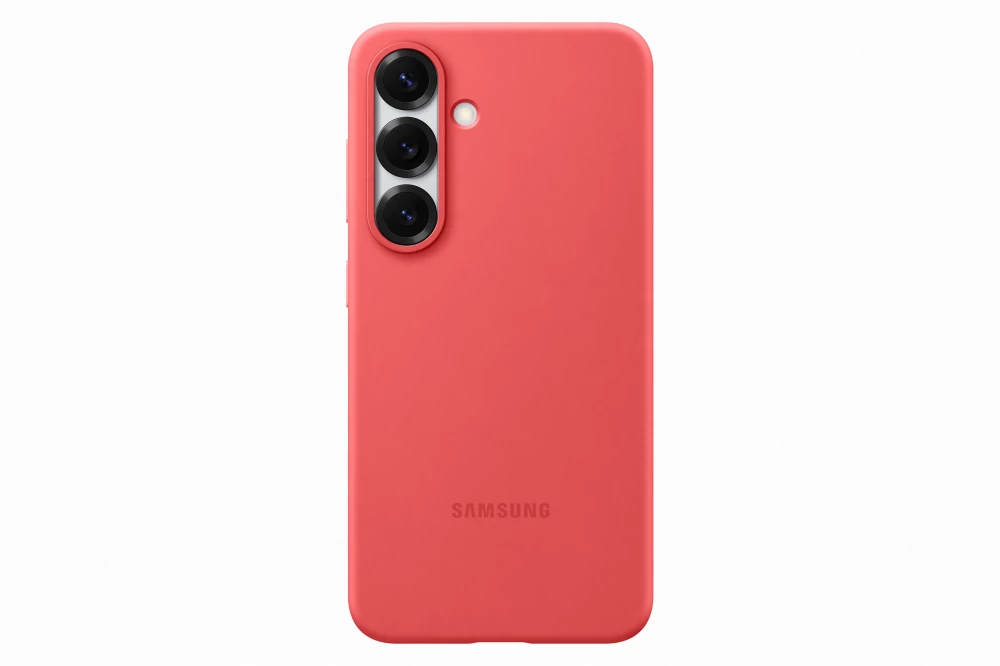 Samsung Galaxy S25 szilikon tok, Piros