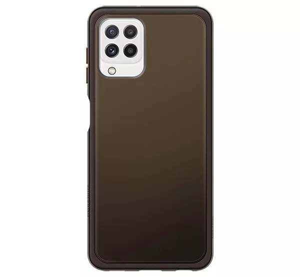 Samsung Galaxy A22 LTE soft clear cover, Fekete