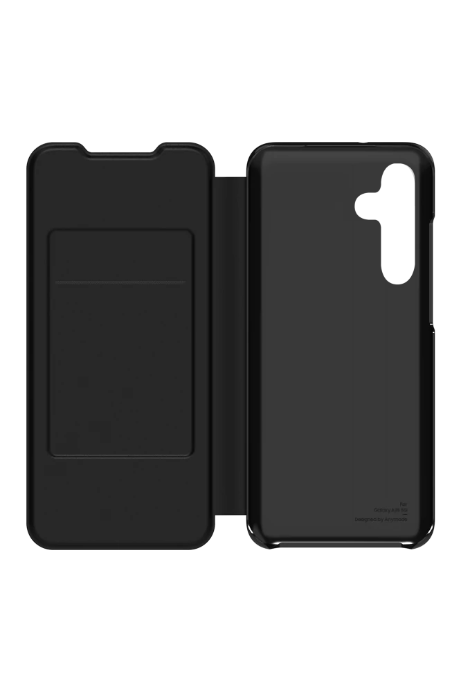 Samsung Galaxy A35 5G kártyatartós flip tok, Fekete
