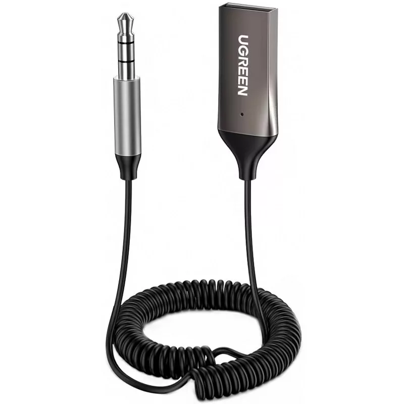 Ugreen CM309 Bluetooth 5.3 audio vevő jack csatlakozóval, fekete