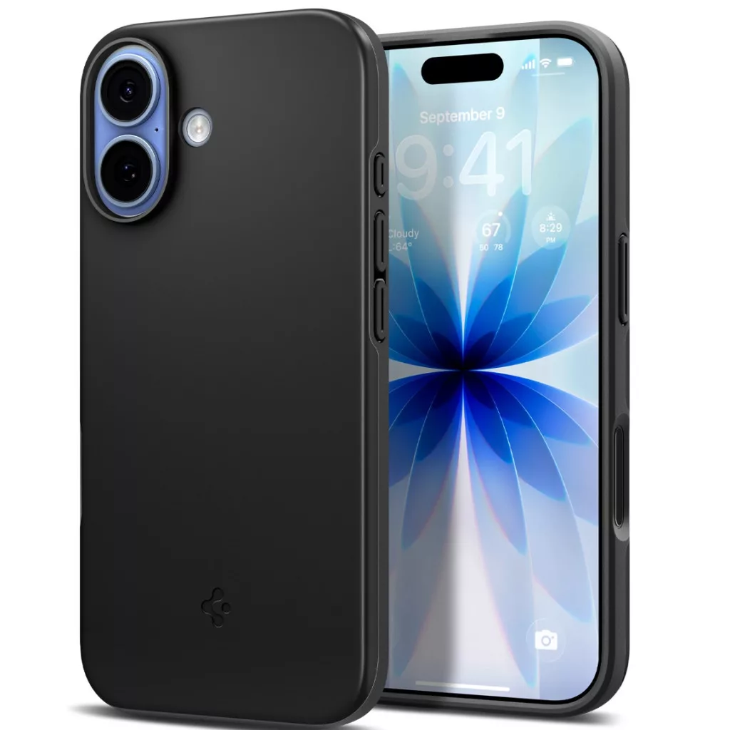 Spigen Thin Fit MagFit Apple iPhone 17 tok, Black, fekete