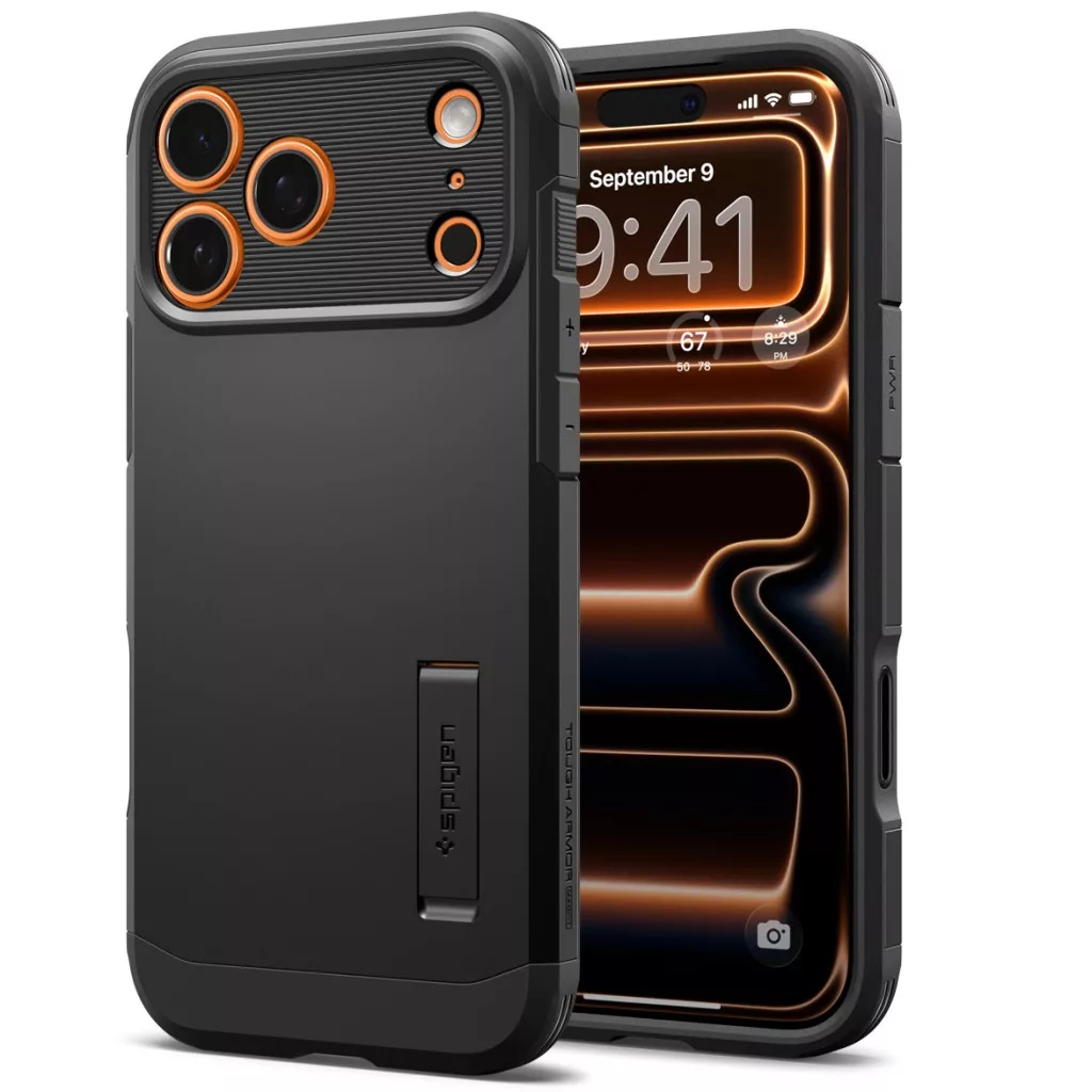 Spigen Tough Armor T MagFit Apple iPhone 17 Pro tok, MagSafe, fekete